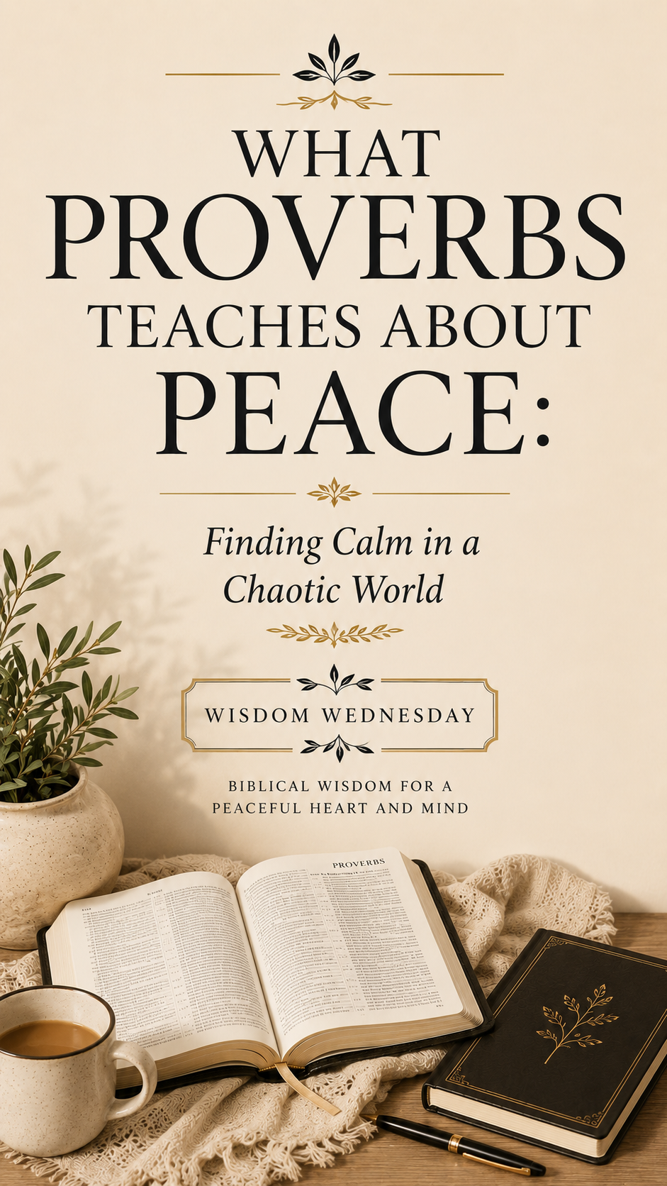 What Proverbs Teaches about Peace: Finding Calm in a Chaotic World