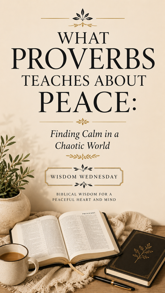 What Proverbs Teaches about Peace: Finding Calm in a Chaotic World