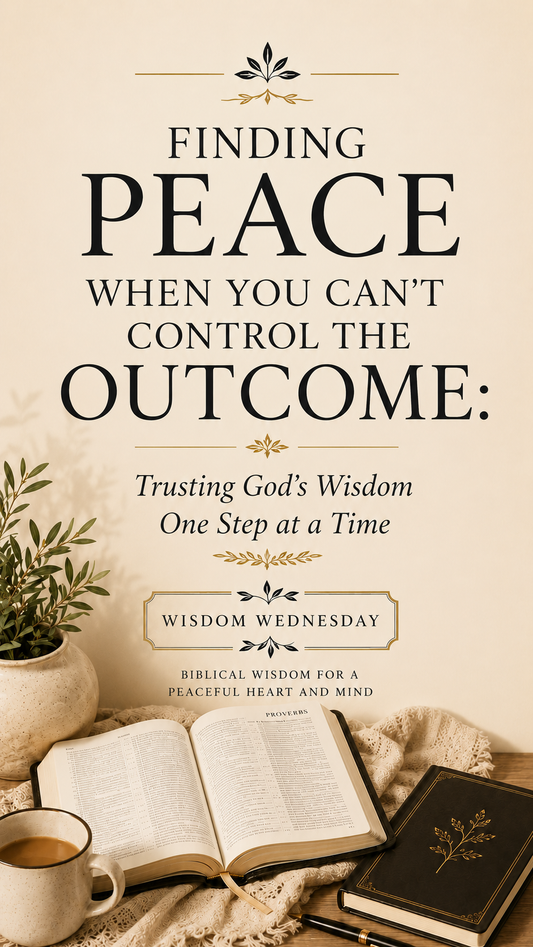 Finding Peace When You Can't Control the Outcome: Trusting God's Wisdom One Step at a Time