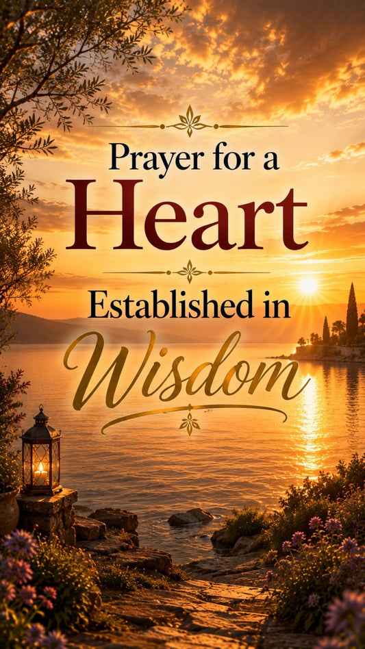 A Prayer for a Heart Estatblished in Wisdom