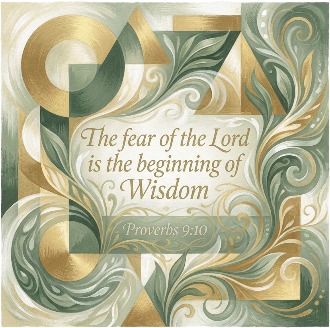 Proverbs 9:10 - The Beginning of Wisdom Digital Download